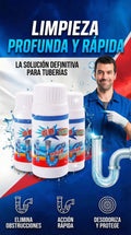 Polvo limpiador de drenaje x3 para tuberías del hogar
