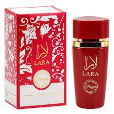 Botellas de perfumes árabes LARA y ASWAD de 100 ml con diseño elegante y lujo accesible