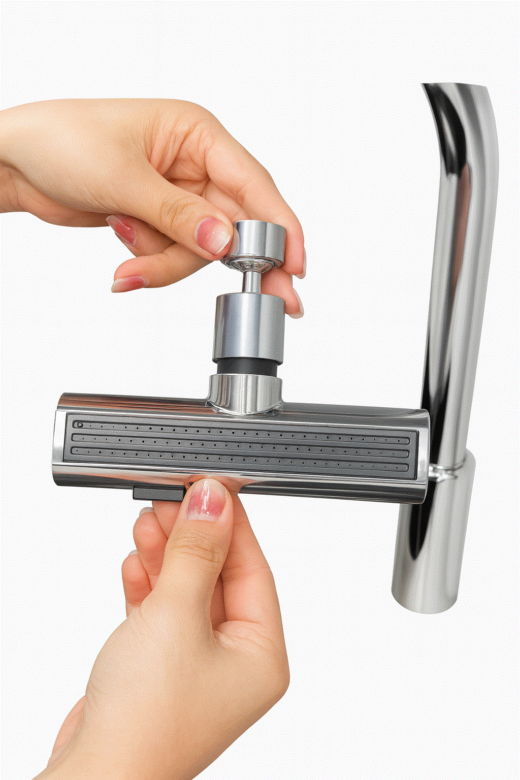 Grifo HydroFlex con 3 modos de agua para ahorro inteligente en cocina