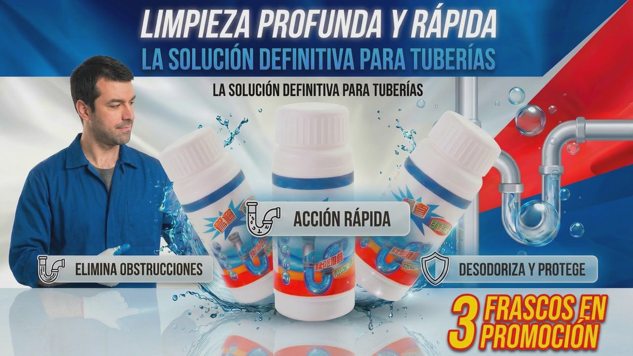 Polvo Limpiador De Drenaje x3pcs